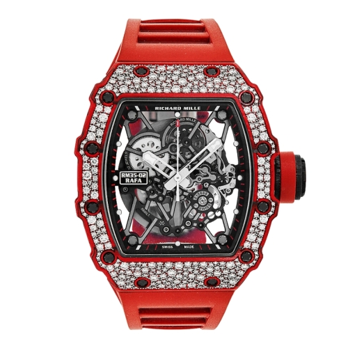 Richard Mille RM 35-02 Red Quartz TPT Snow-setting RM35-02