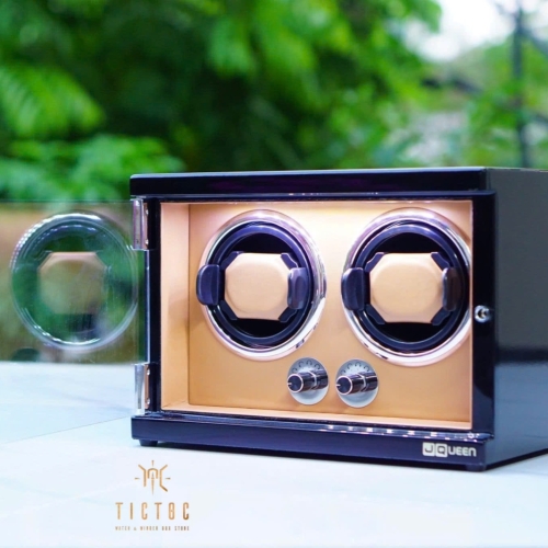Hộp xoay Jqueen Mỹ 2 đồng hồ dạng ngang