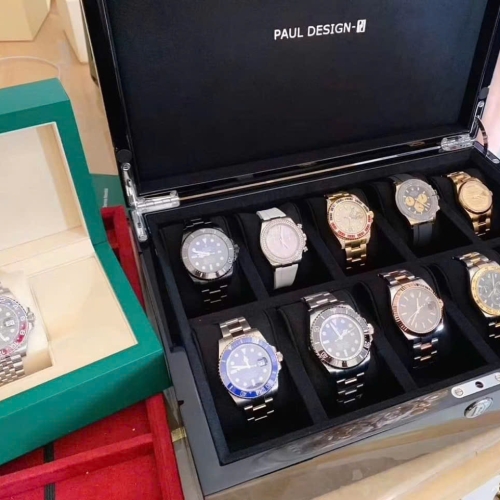 Hộp gỗ tĩnh Paul Design 10C chứa 10 đồng hồ