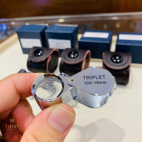 Lúp soi đồng hồ cao cấp Triplet 10X - 18mm