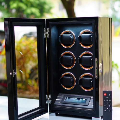 Hộp xoay Dukwin 6 đồng hồ khoá vân tay