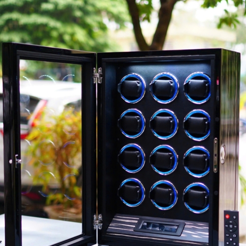 Hộp xoay Dukwin 12 đồng hồ khoá vân tay