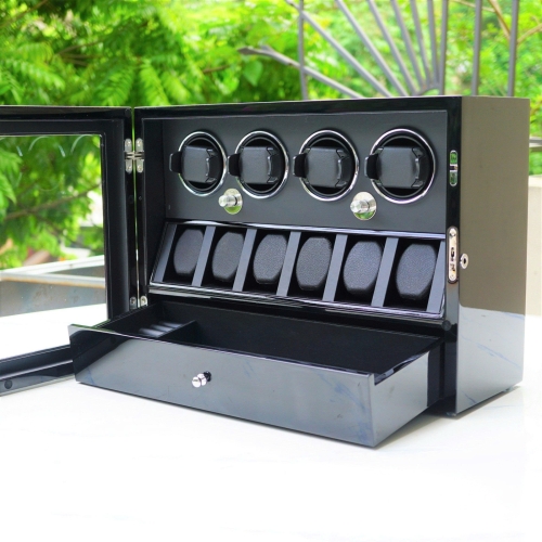 Hộp xoay Dukwin 4 đồng hồ kết hợp ngăn 6 tĩnh và ngăn trang sức