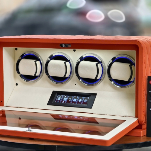 Hộp xoay GrandTourer Luxe 4 bọc da